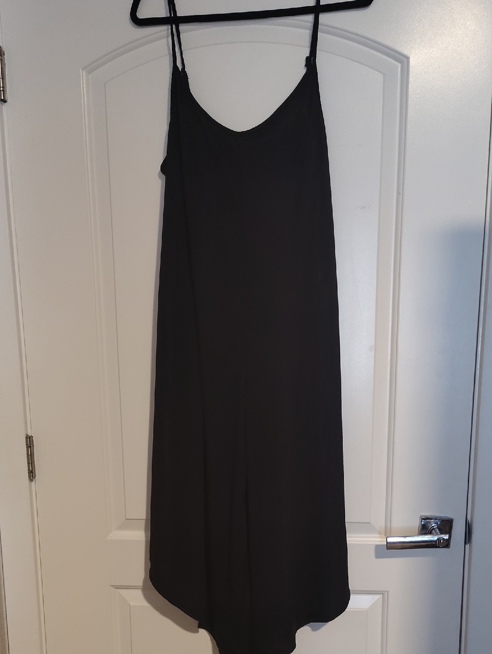 Black Romper with Spaghetti Straps